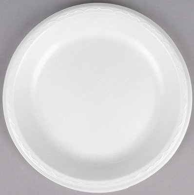 10' CKF WHITE FOAM PLATES